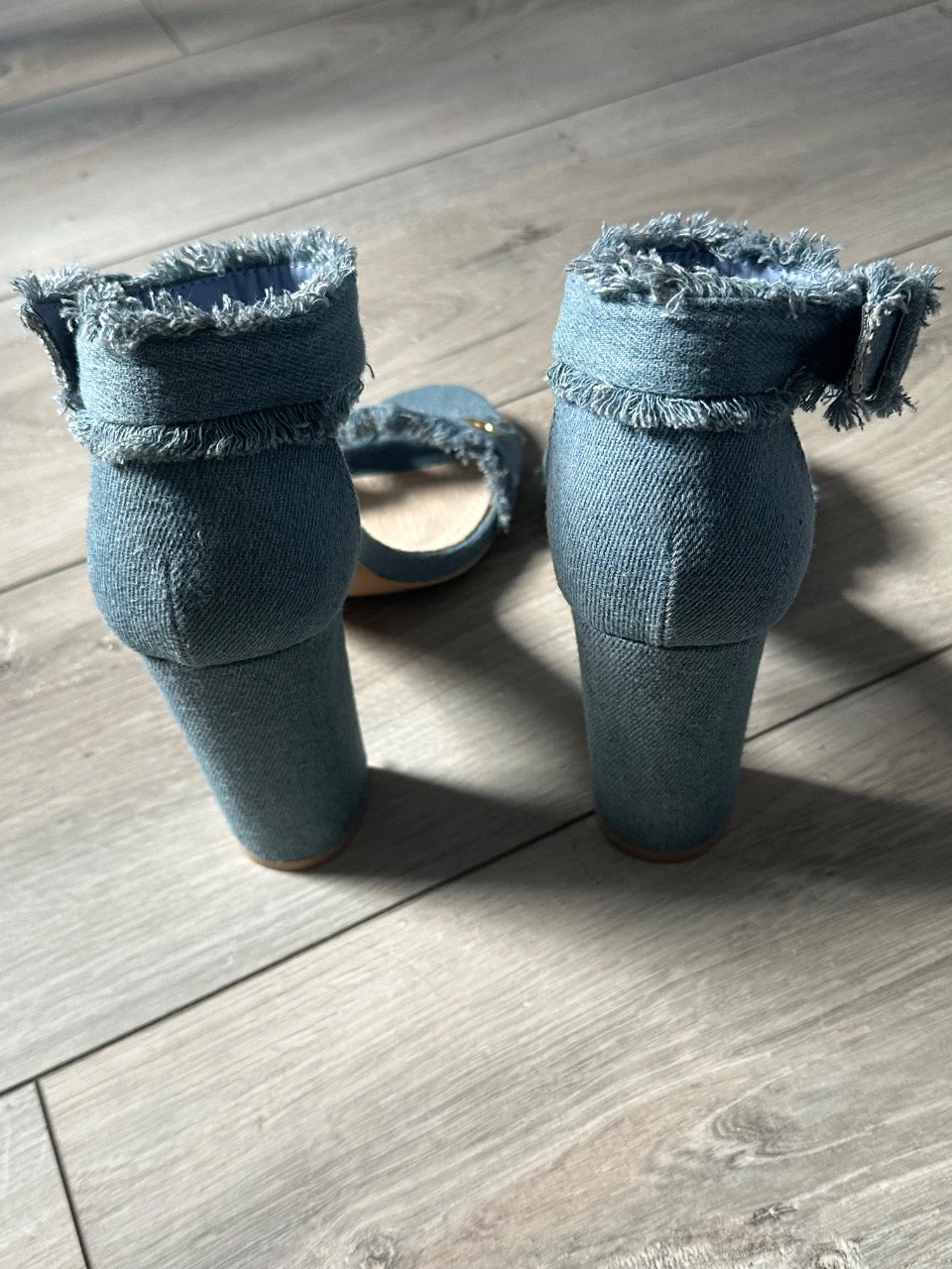 Jeansandalen met blokhak - Hakken 10 cm - Y2K-stijl - Maat 39 - Als nieuw – photo 5